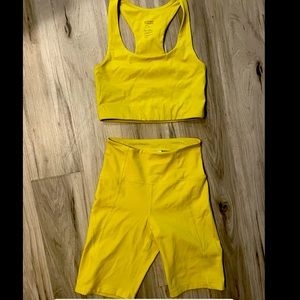 Girlfriend Collective Yellow-Green Set